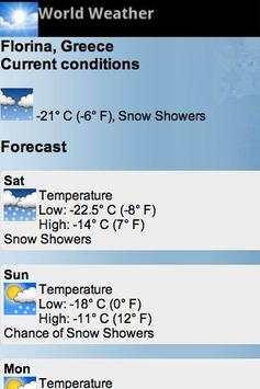 World Weather screenshot 1