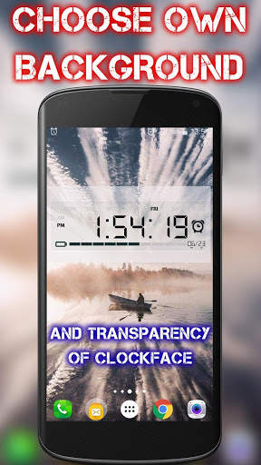 Battery Saving Digital Clocks Live Wallpaper screenshot 4