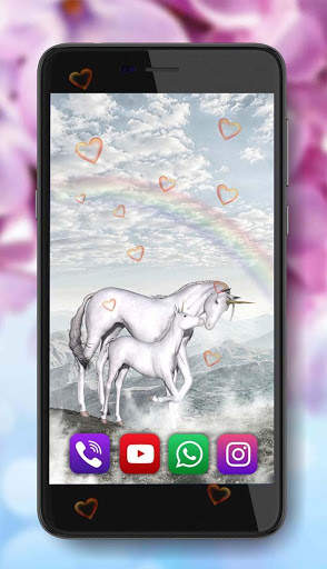 Unicorn Fantasy Live Wallpaper screenshot 4