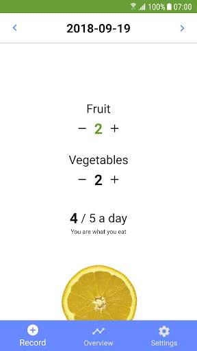 5 A Day Tracker screenshot 1