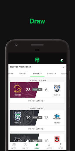 NRL Official App 2 تصوير الشاشة