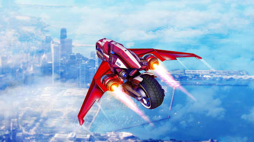 Flying Bike Driving - Water Bike Racing Games screenshot 2