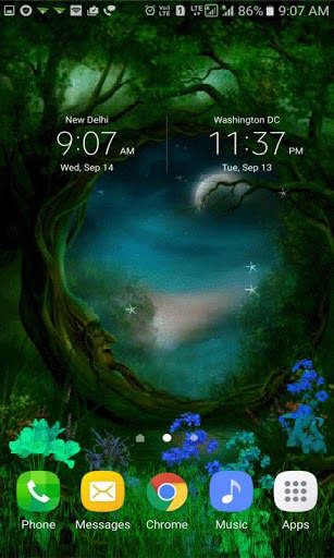 Magical Night Live Wallpaper screenshot 2