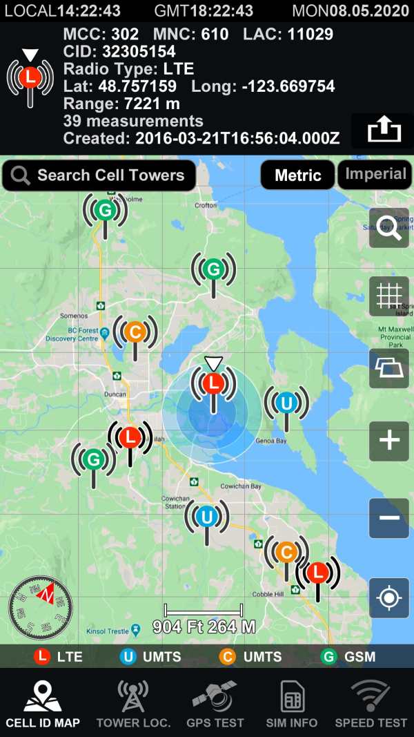 Cell Coverage World Map, Cell & Wi-Fi Towers. screenshot 1