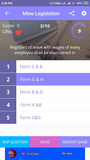 Mining Quiz - Unlimited MCQ | Exam Based Questions скриншот 12