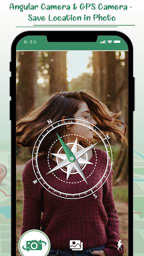 Angular Camera & GPS Camera Save Location on Photo screenshot 2
