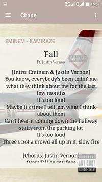 Eminem Kamikaze Album Lyric 3 تصوير الشاشة