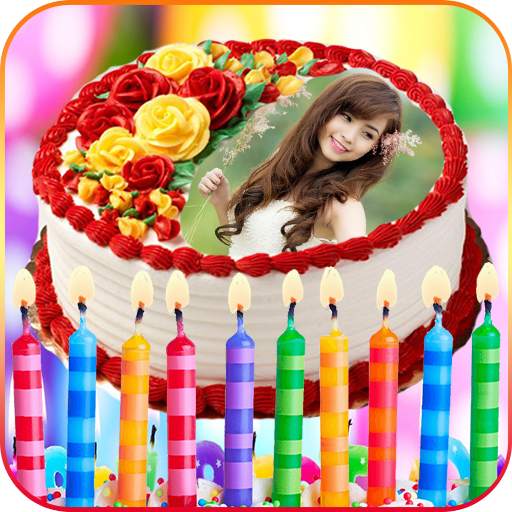 Photos on Birthday Cakes - Cake with name & photo 3.1