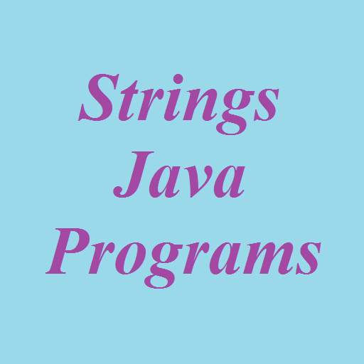 String JAVA Tut App 1.0
