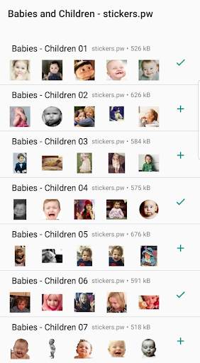 Stickers: Babies Children Cute screenshot 1