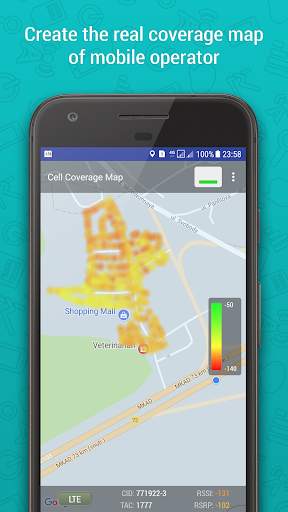 Cell Coverage Map: mobile network signal testing screenshot 1