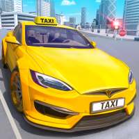 Crazy Car Driving Taxi Games logo