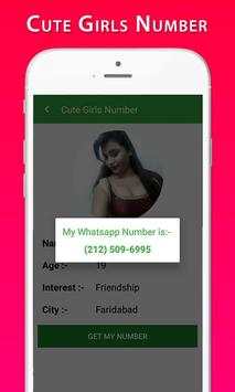 Cute Girls Phone Number 7 تصوير الشاشة