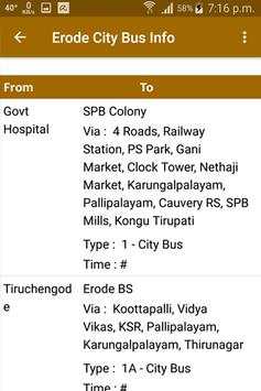 Erode Bus Info screenshot 4