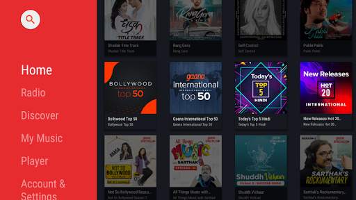 Gaana for Android TV screenshot 1