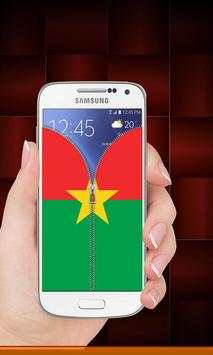 Burkina Faso flag zip Lock screenshot 9