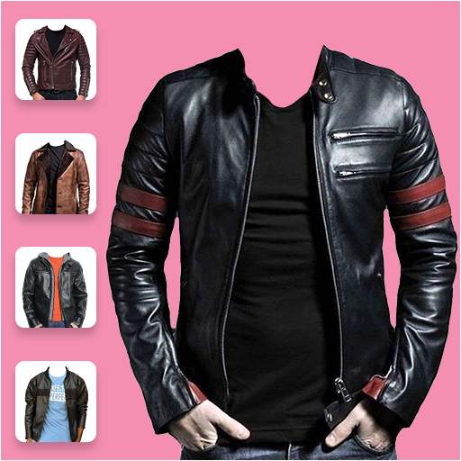 Man Leather Coat Photo Editor 2.0