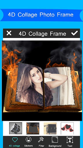 4D Collage Photo : photo collage art dp insta blur screenshot 1