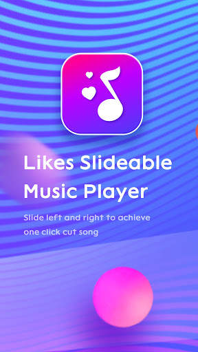 Likes Slideable Music Player 1 تصوير الشاشة