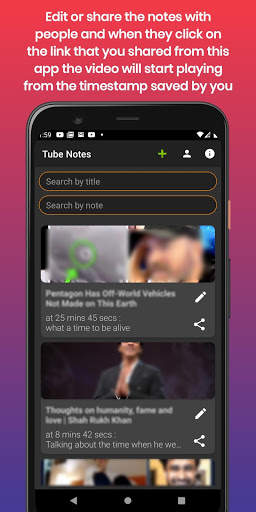 Tube Notes - Share Videos with timestamps screenshot 6