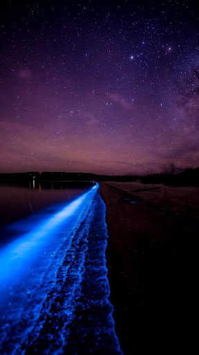 Blue Night Ocean APUS Live Wallpaper screenshot 6