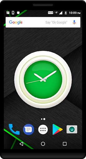 Green Clock Live Wallpaper screenshot 3