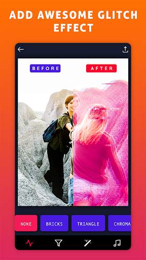 Glitch VHS Art Camera Aesthetic Video Filters screenshot 1