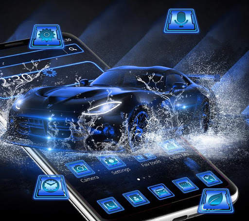 Neon Racing Sports Car Theme screenshot 3