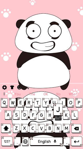 Pink Panda Keyboard Theme स्क्रीनशॉट 4