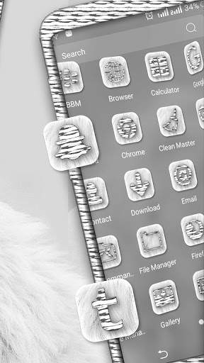White Lion Launcher Theme screenshot 3