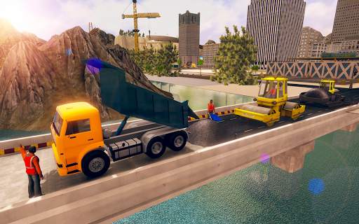 Bridge Building Simulator: Road Construction Games screenshot 2