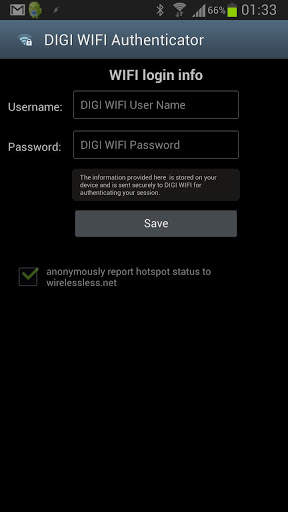 DIGI WIFI Authenticator screenshot 1