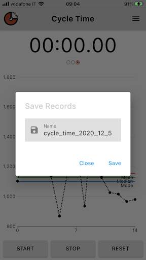 Cycle Time - industrial stopwatch screenshot 5