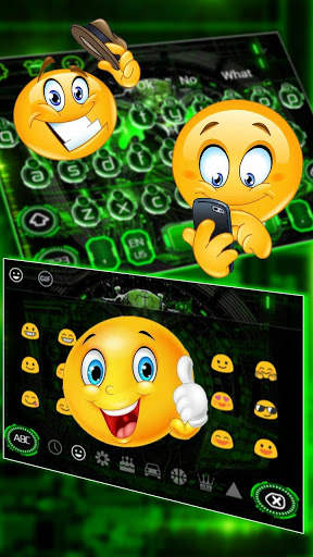 Green Tech Robot Keyboard screenshot 3