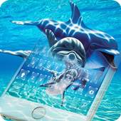 Dolphin keyboard  Dolphin theme ocean  The sea 10001003
