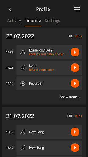 Roland Piano App screenshot 2