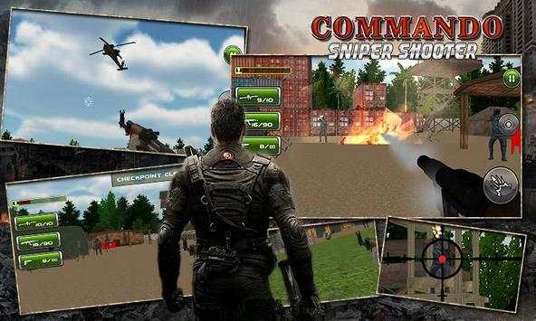 Komando Sniper Shooter-3D War screenshot 1