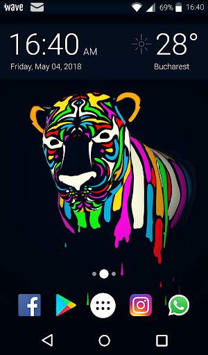 Rainbow Lioness Animated Keyboard   Live Wallpaper screenshot 6