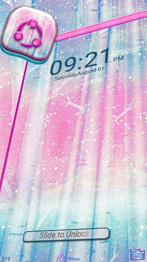 Pink Birch Tree Launcher Theme screenshot 3