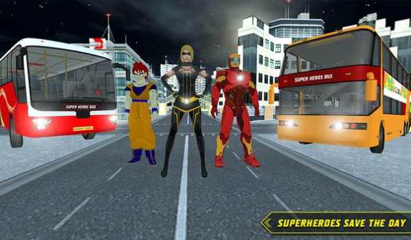 City Bus Driving: Superheroes Transport Simulator screenshot 12