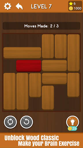 Block Escape - Sliding Red Wood Block screenshot 4