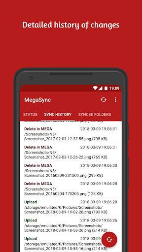 Autosync for MEGA - MegaSync 7 تصوير الشاشة
