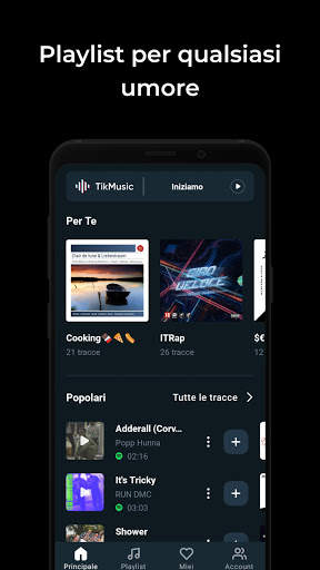 TikMusic - Canzoni e playlist di tendenza 2021 screenshot 3