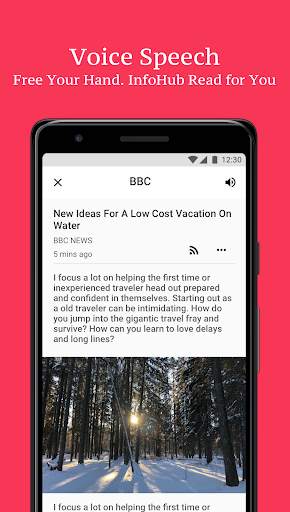 InfoHub - News & RSS with Voic screenshot 3