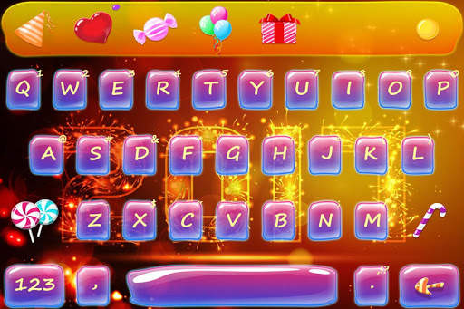 Happy 2017 New Year Keyboard Theme screenshot 1
