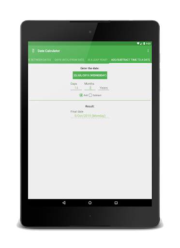 Date Calculator screenshot 5