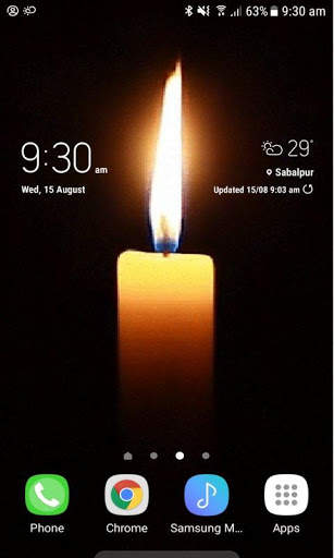 Bright Candle Live Wallpaper screenshot 2