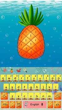 Cute Yellow Sponge Cartoon Keyboard screenshot 4
