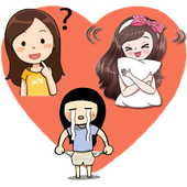 Girl Daily Sticker for whatsapp icon