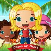 Dress up girls -A fashion game logo